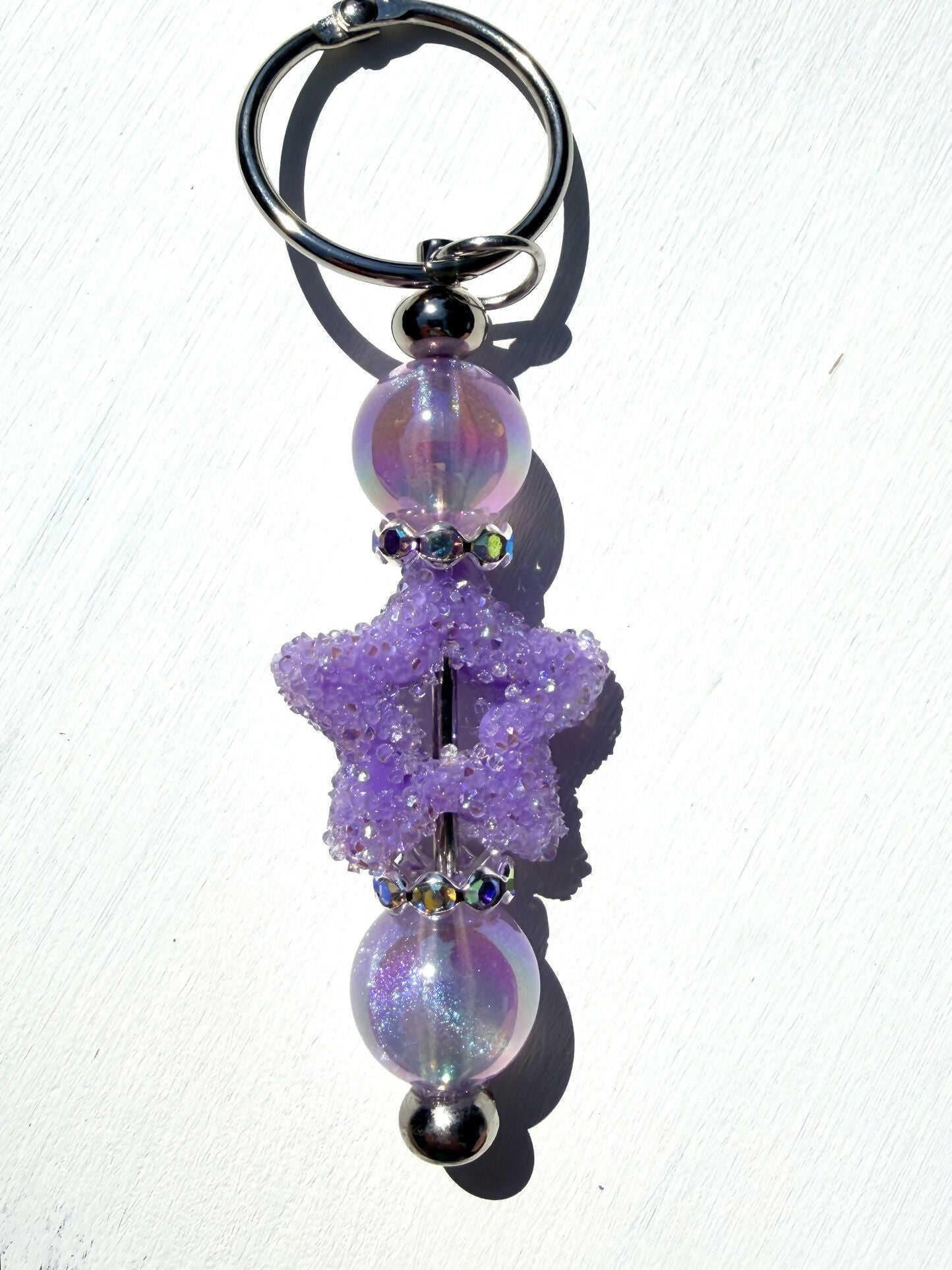 Sugared Star Keychain