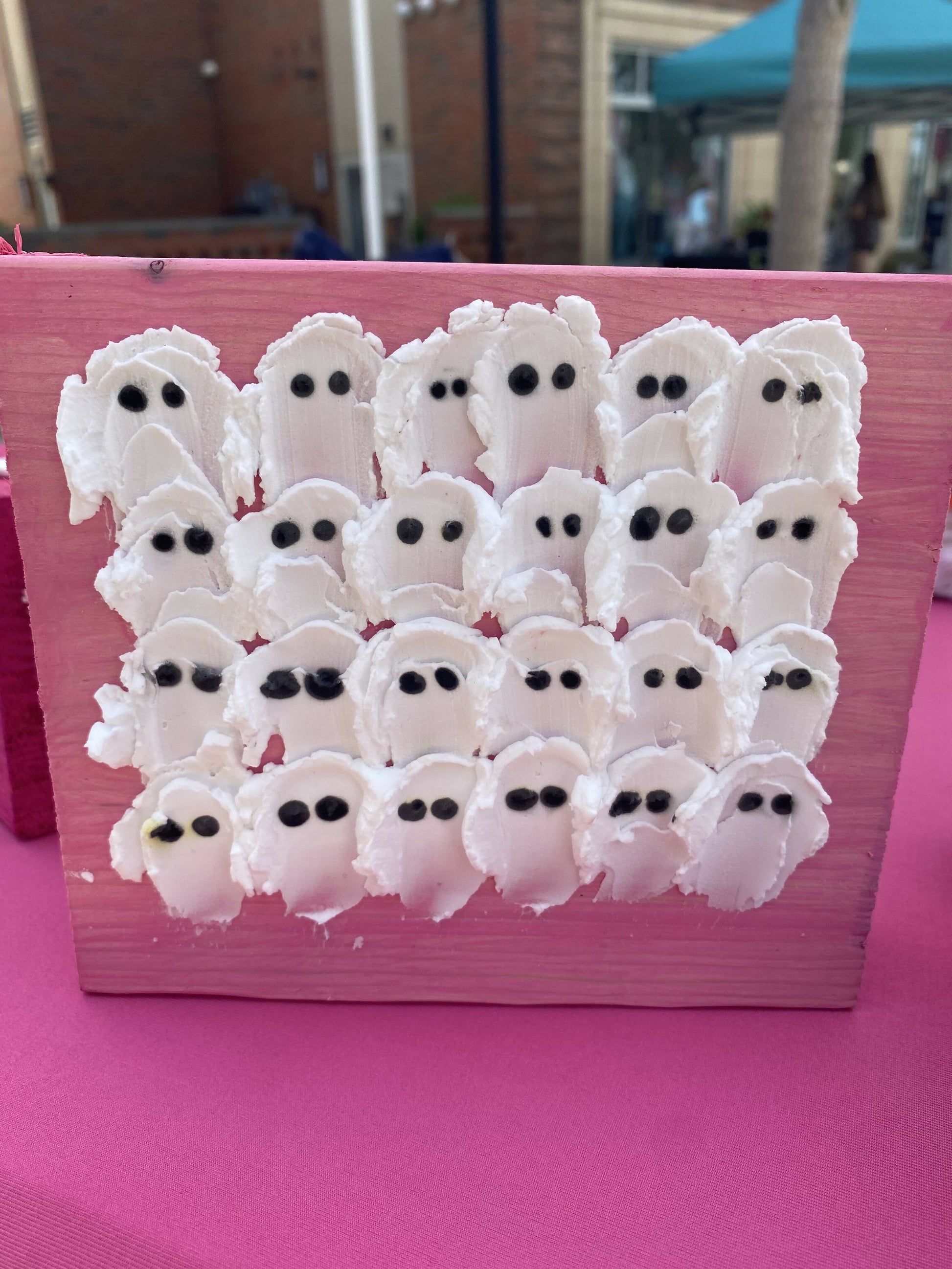 Large White Ghost Pink Block