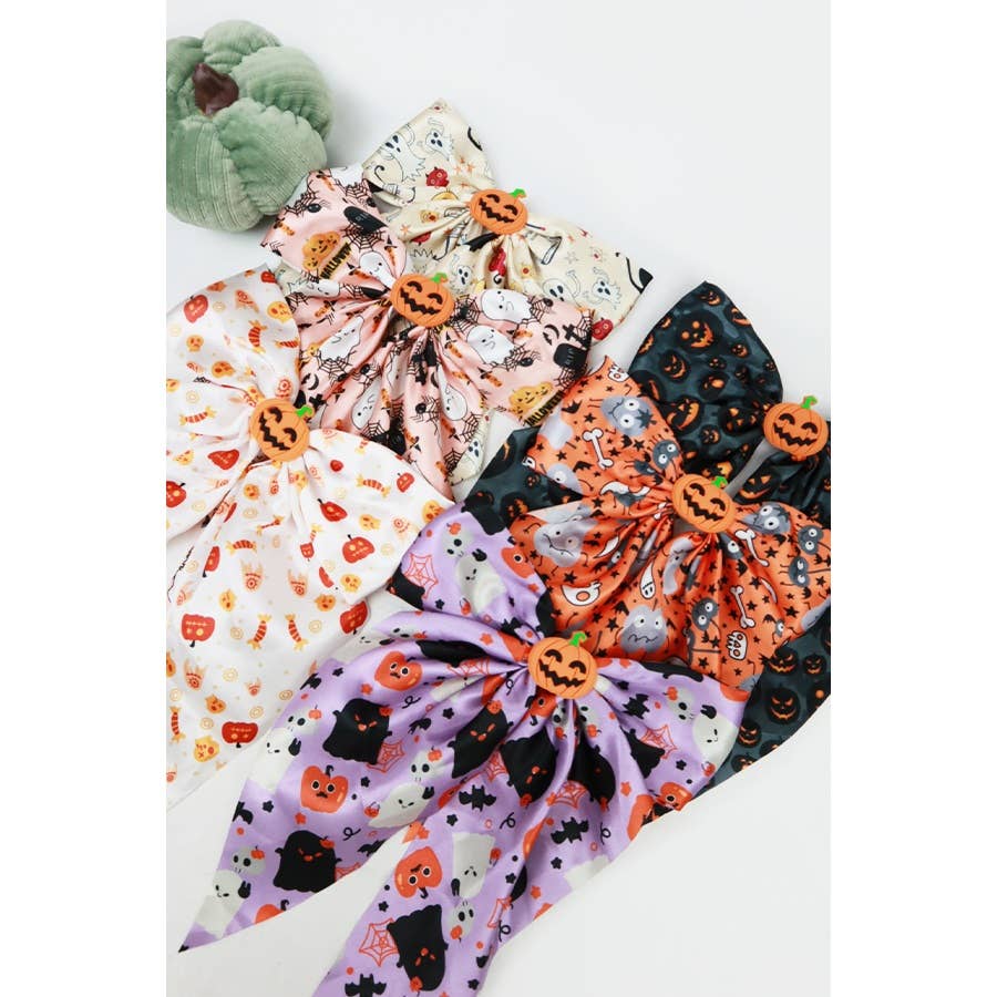 Halloween Satin Hair Bow
