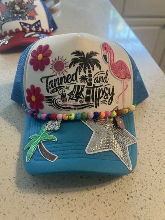 Tanned and Tipsy trucker hat