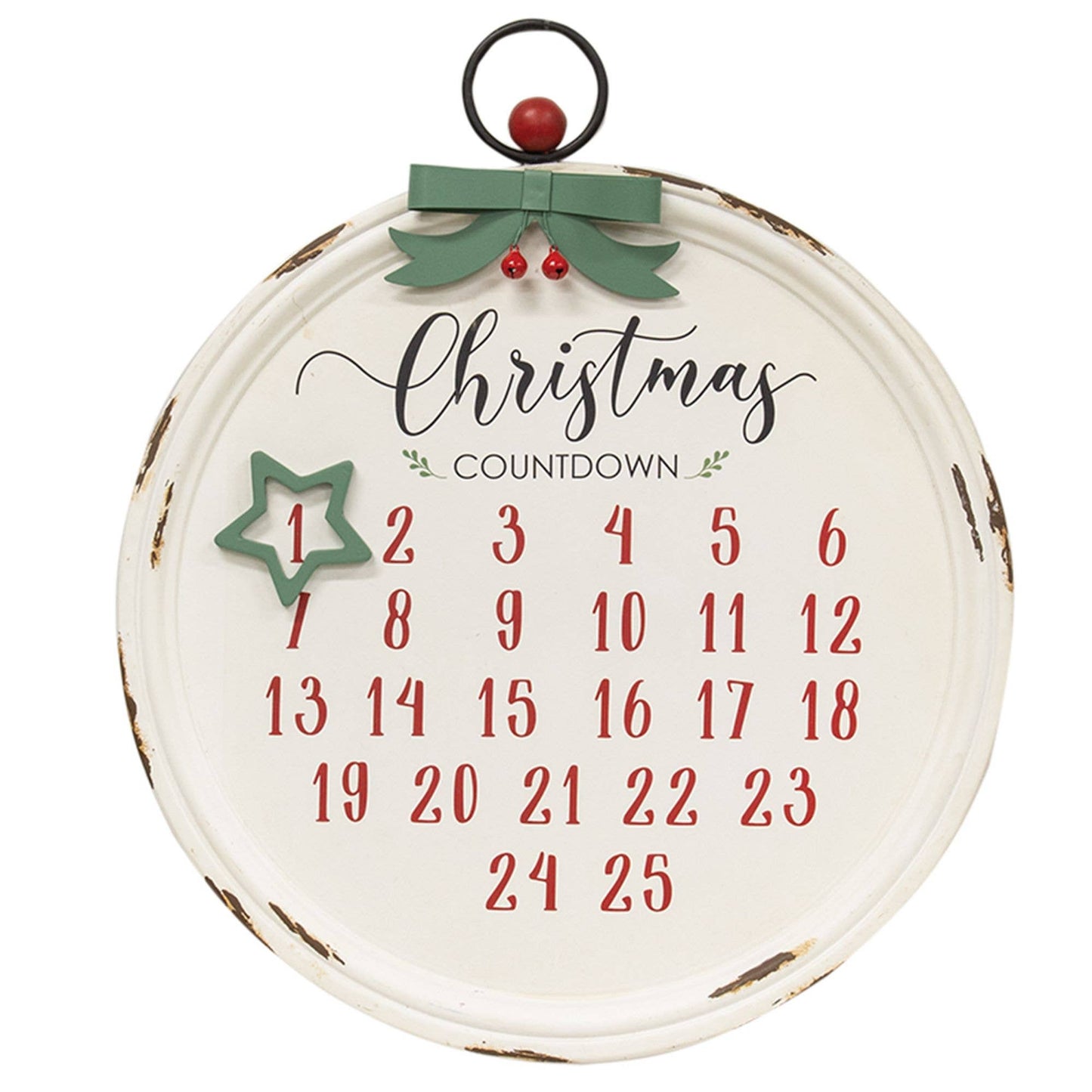 Distressed Christmas Countdown Calendar