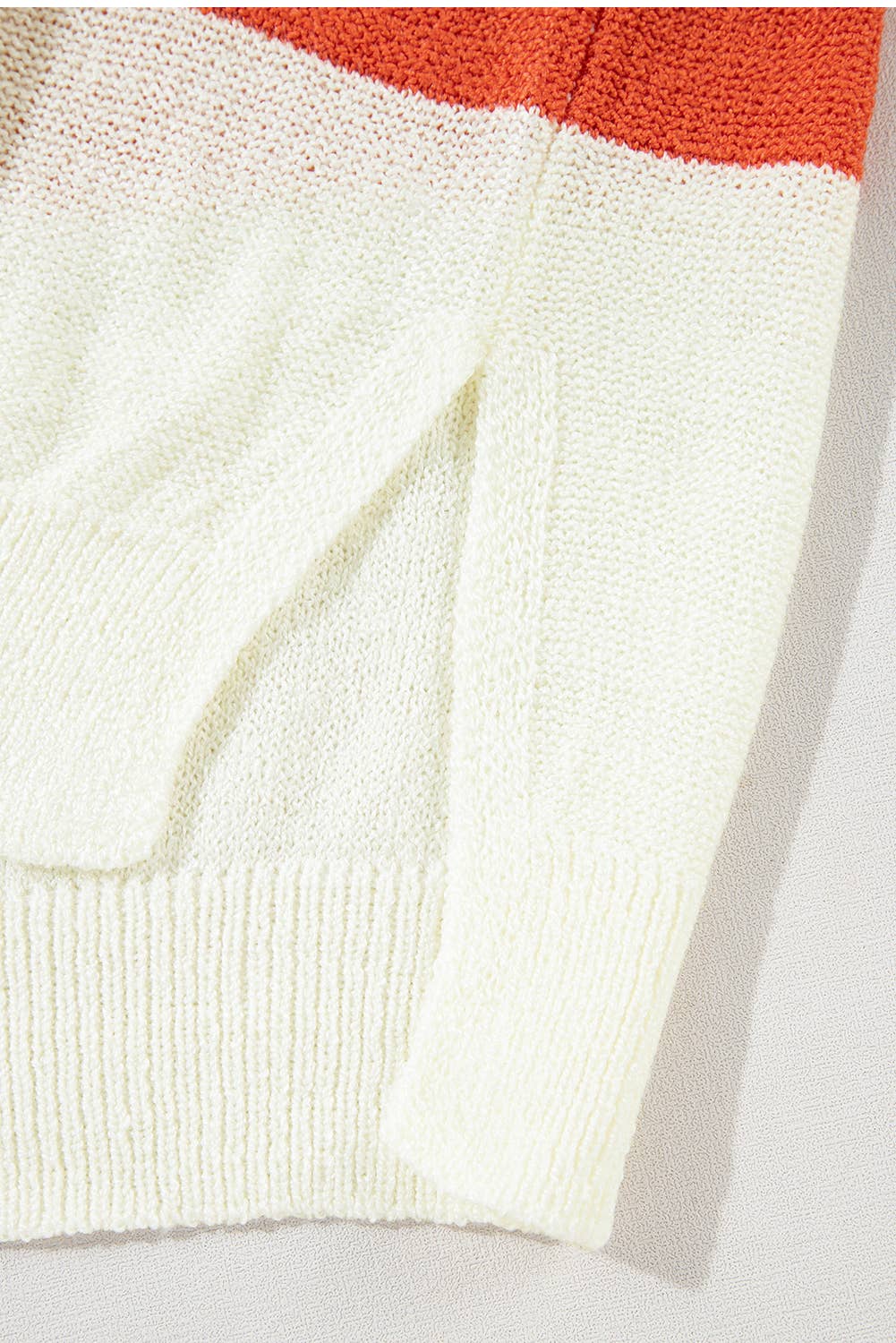 Stripe orange and white Sweater