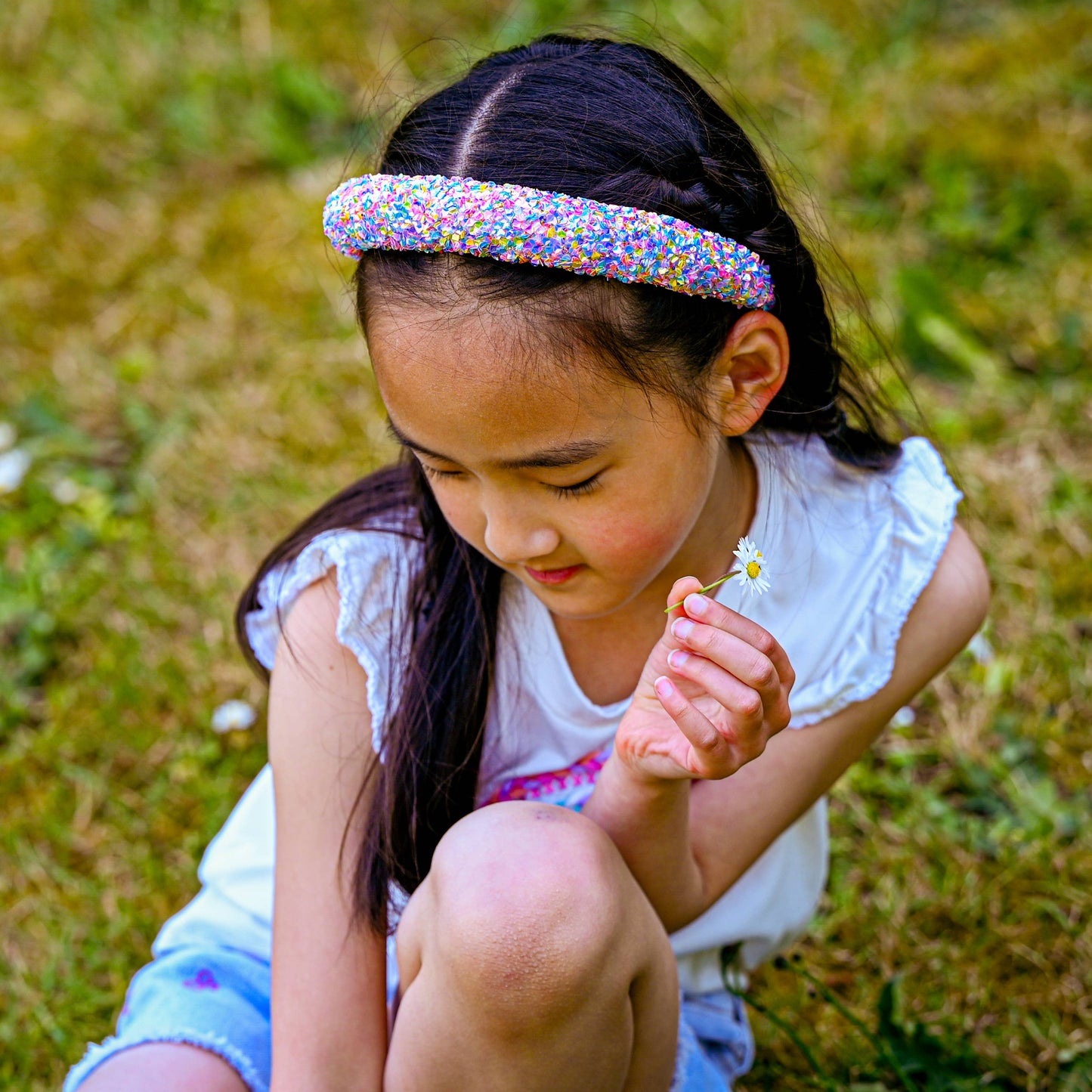 Purple Chunky Sequin Headband