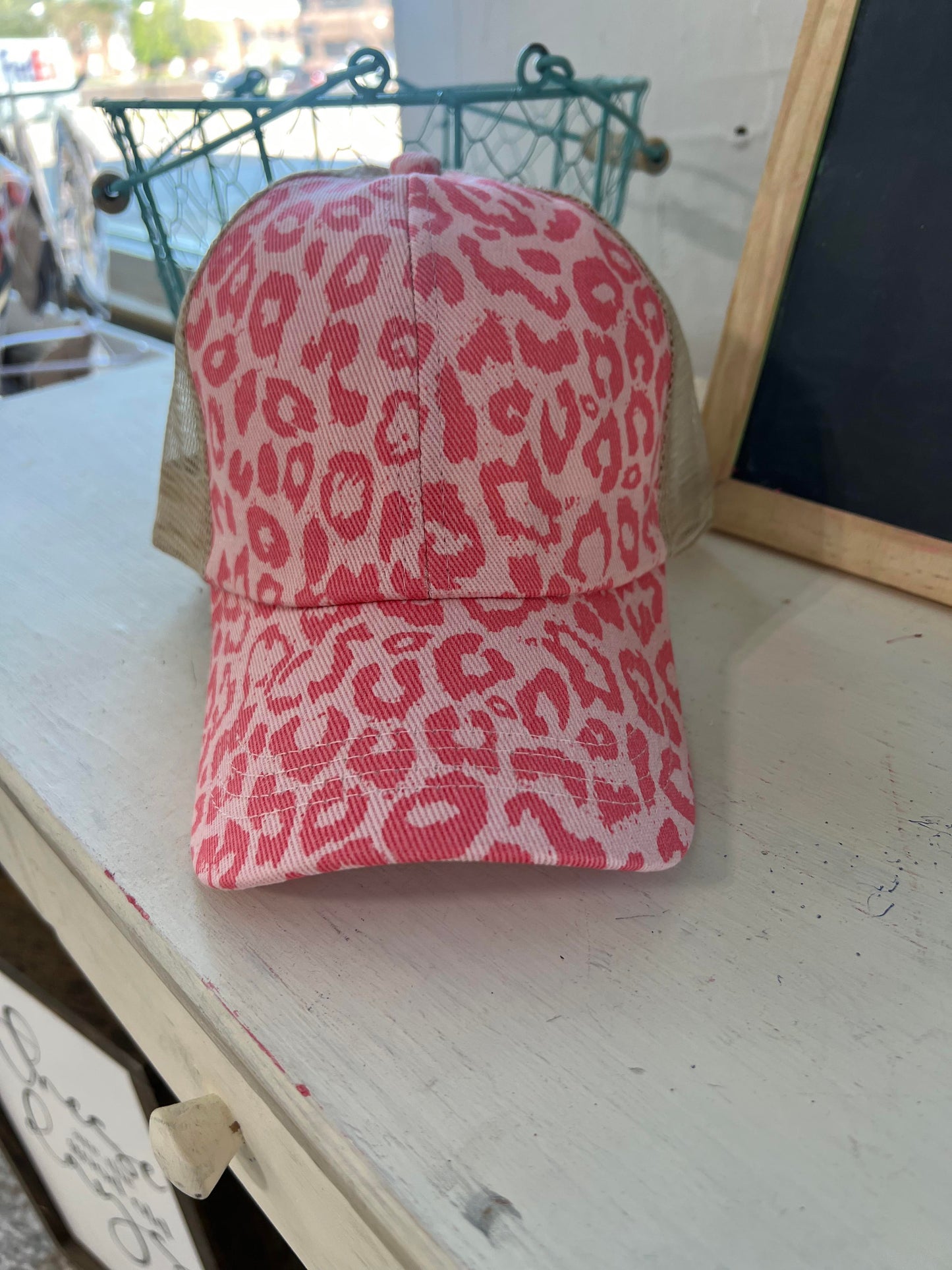 Ponytail Criss Cross Back Baseball Trucker Hat Cap
