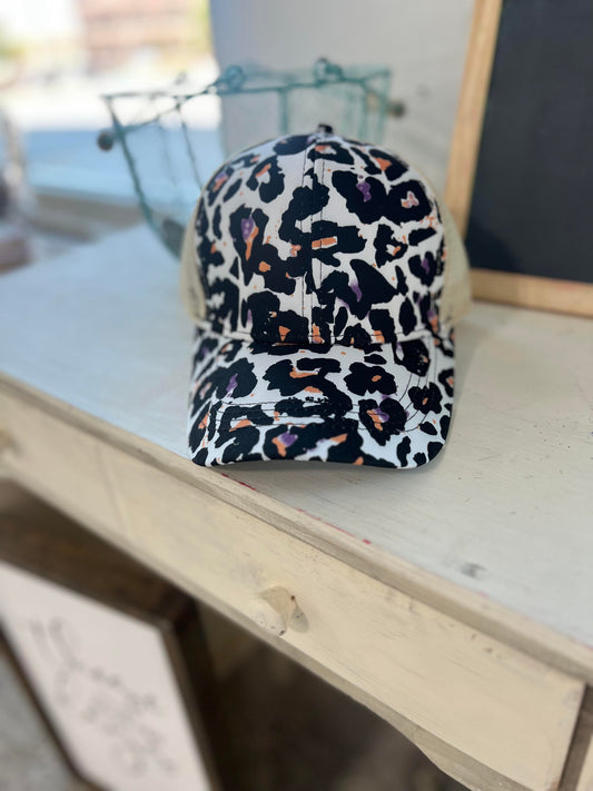 Ponytail Criss Cross Back Baseball Trucker Hat Cap