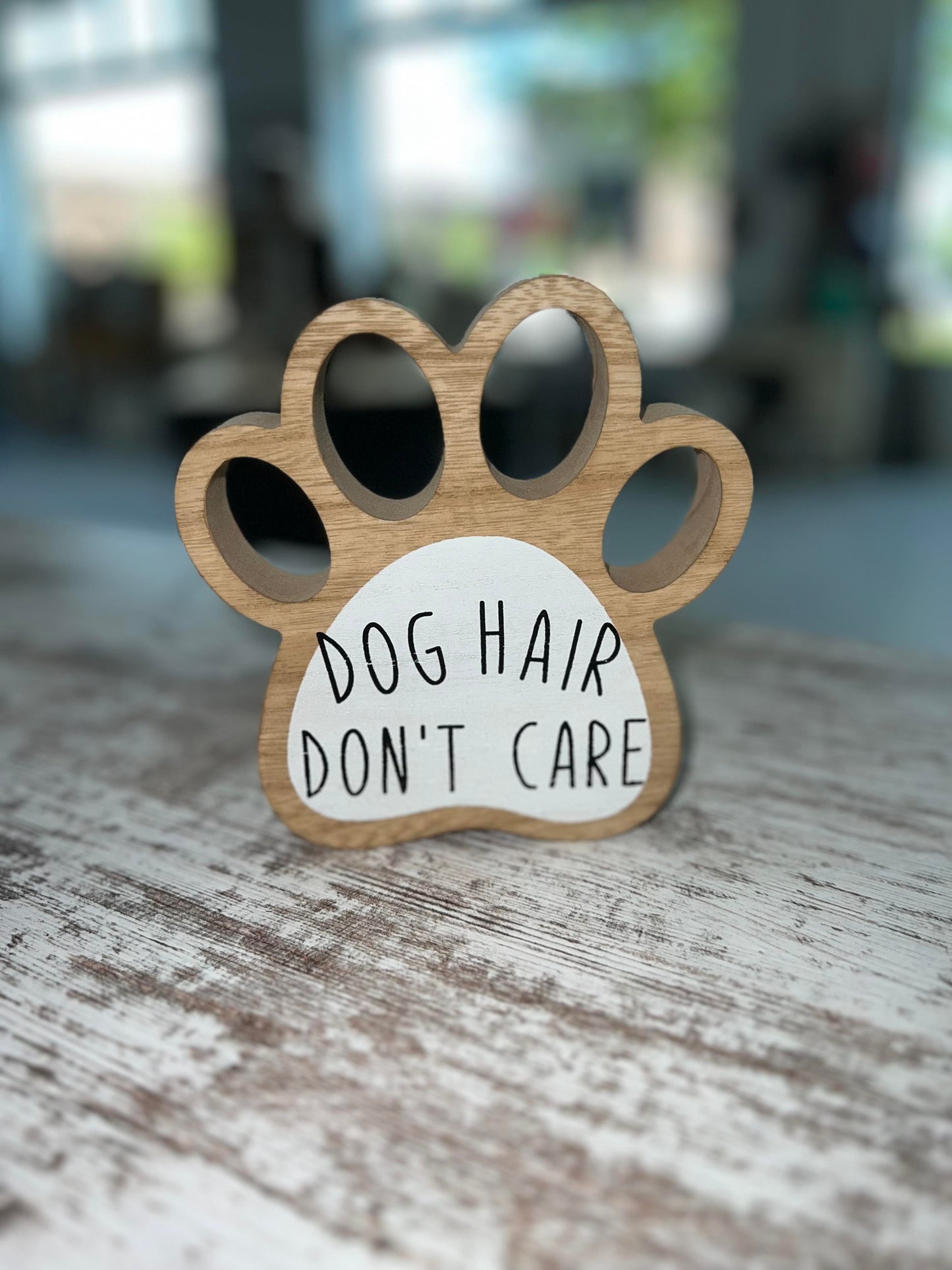 Dog Paw Table Top Paw Sign