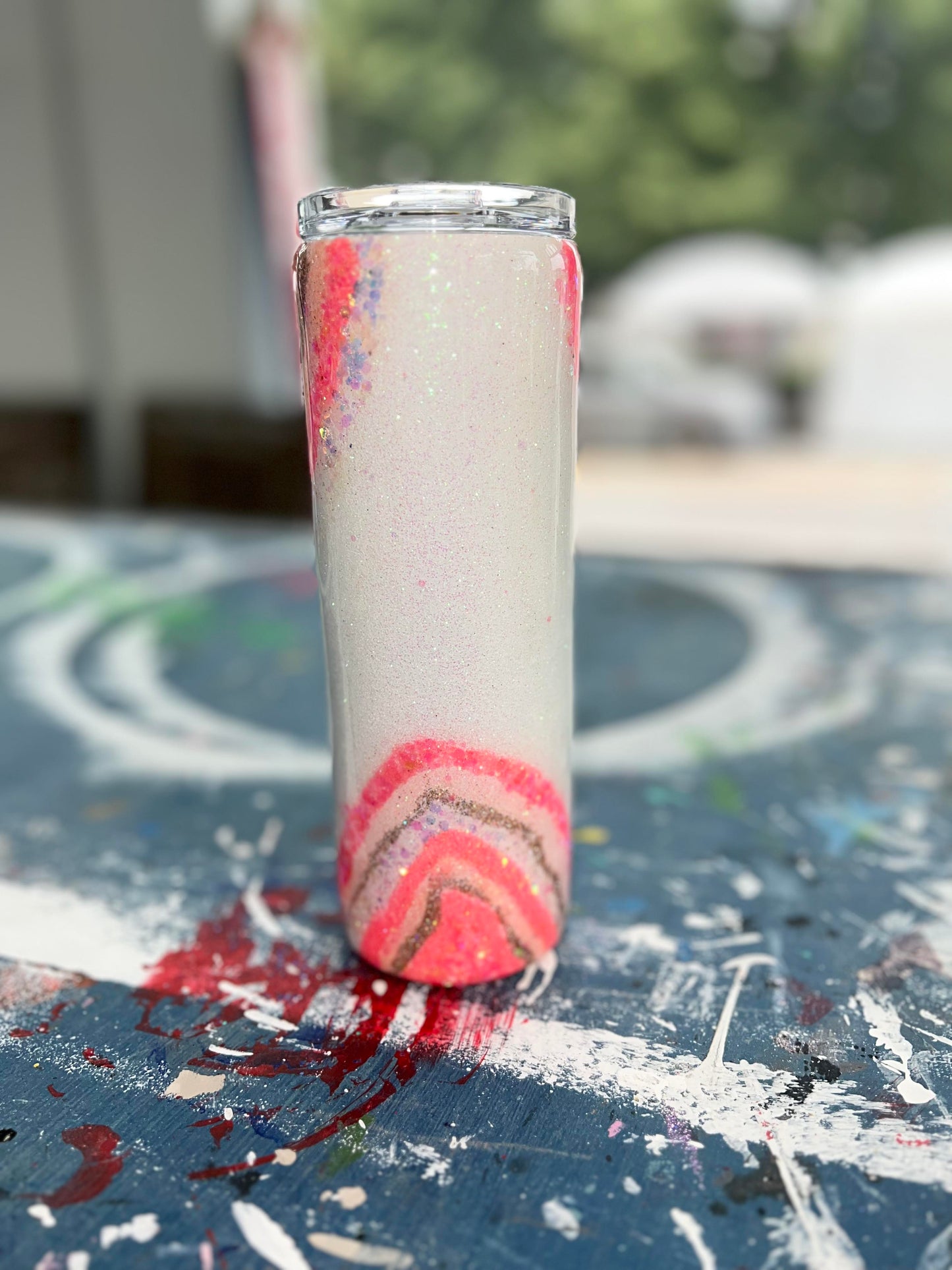 Coral Geode Tumbler