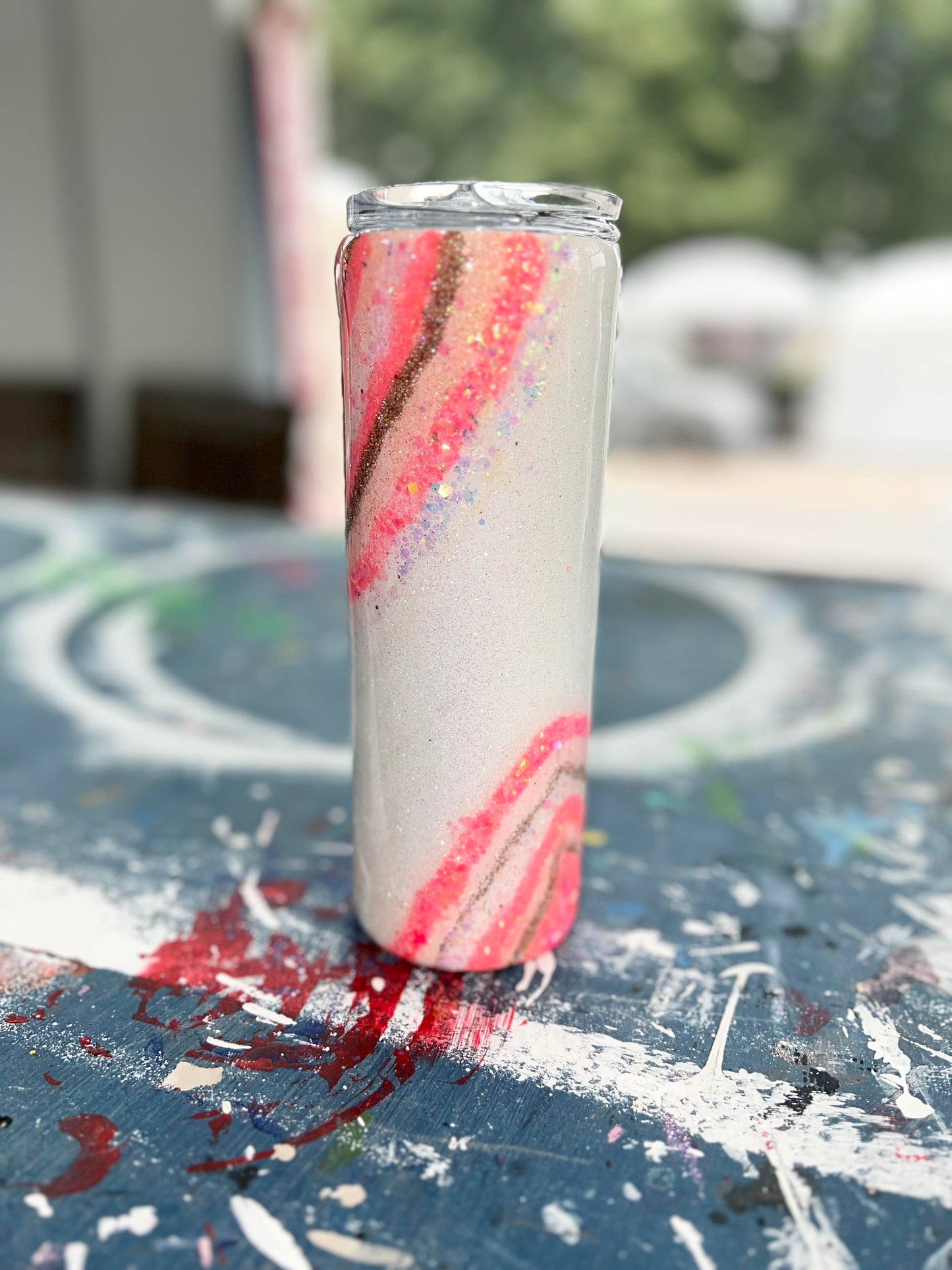 Coral Geode Tumbler