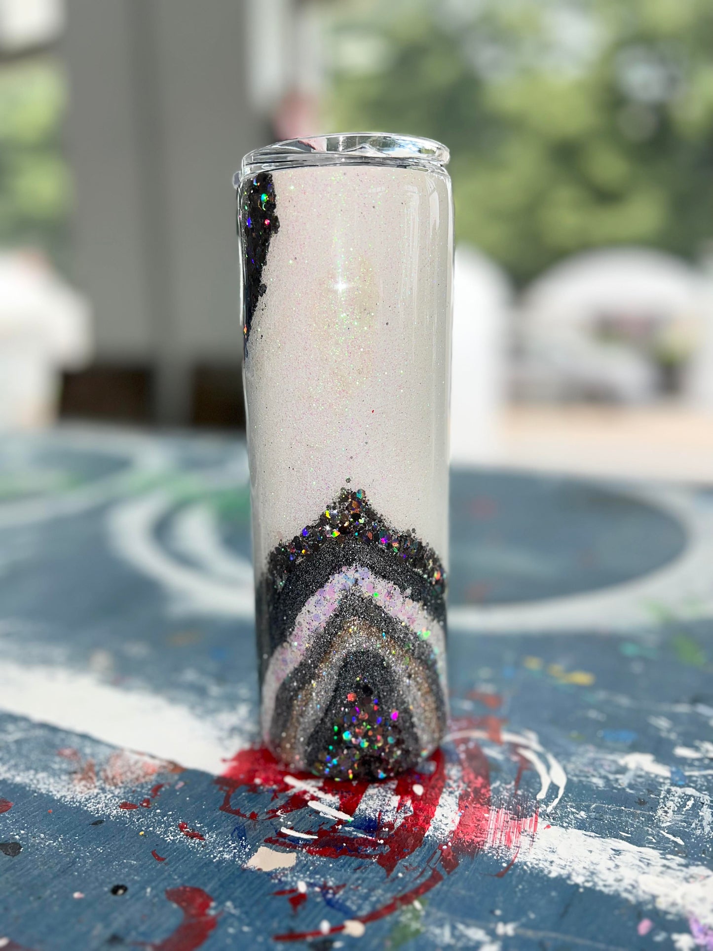 Dark Grey Geode Tumbler