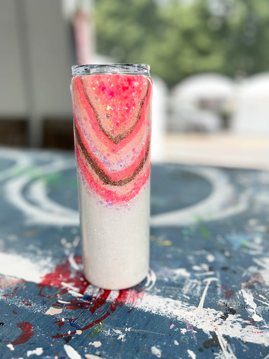 Coral Geode Tumbler