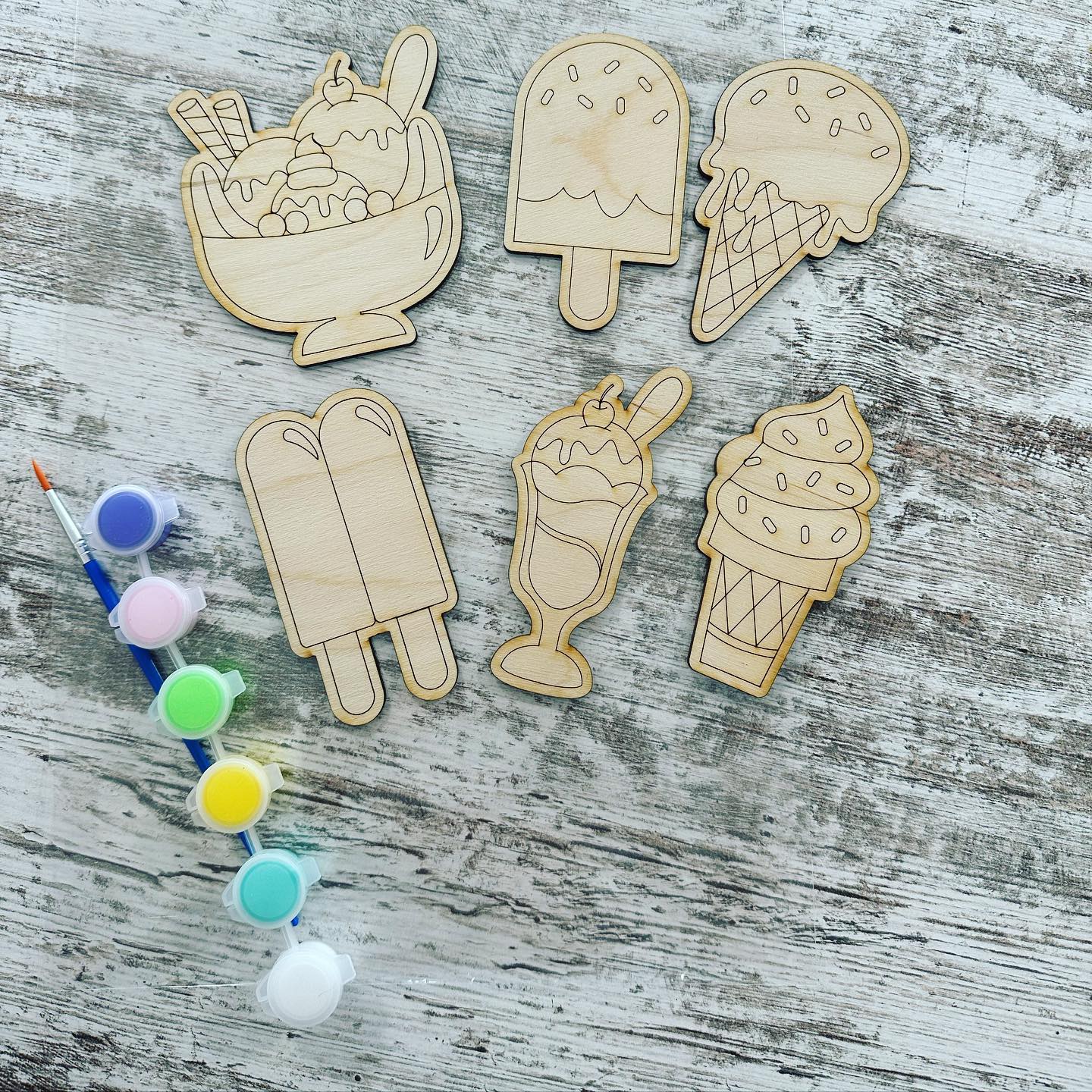 Ice Cream Take & Paint Kit