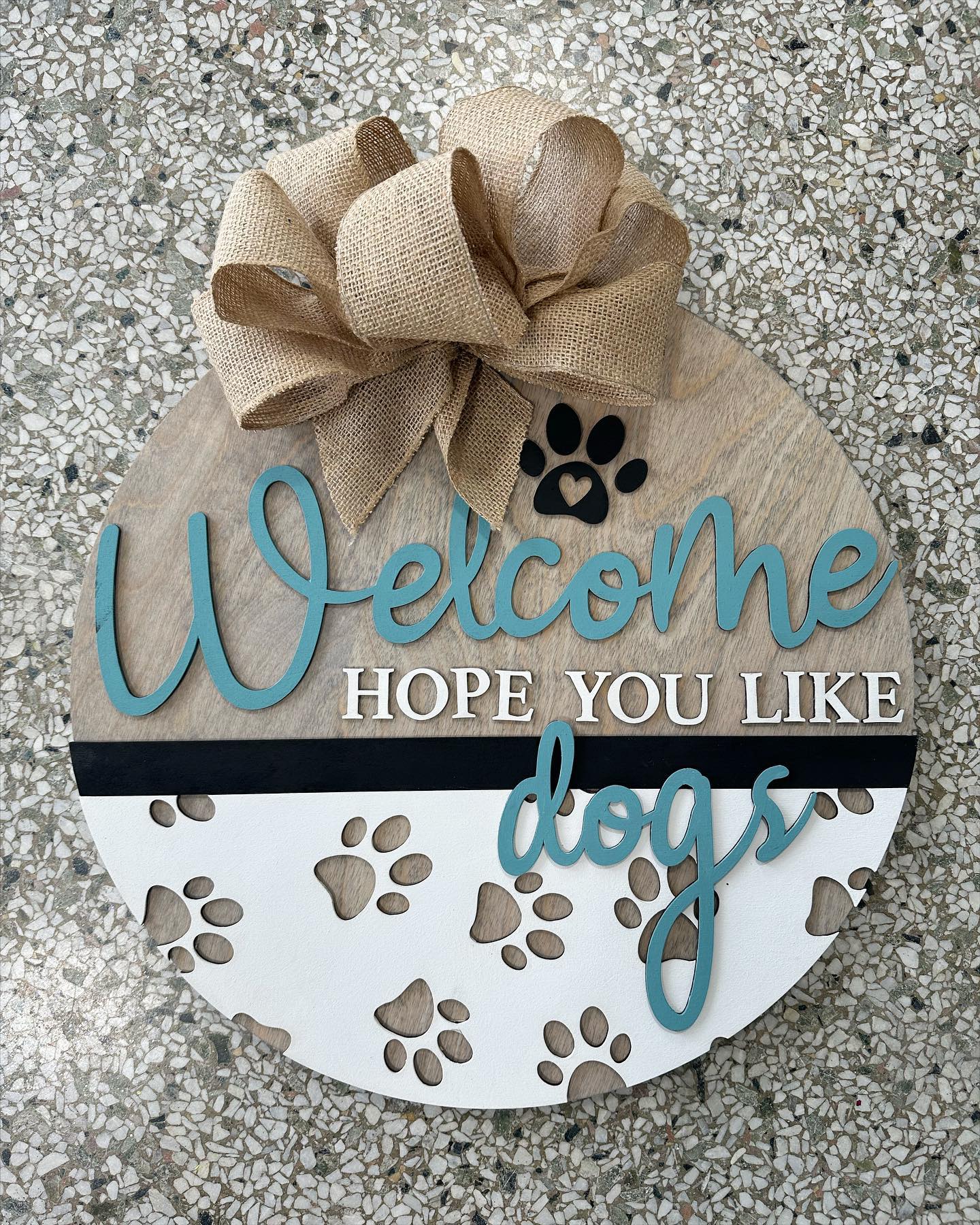Hope You like dogs Round Door hanger