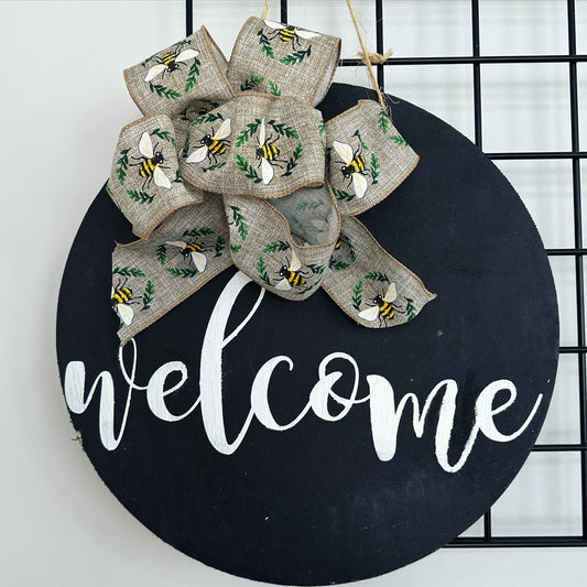 Welcome Round Door hanger