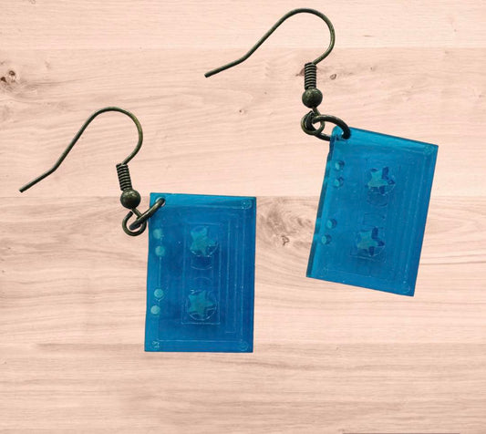 Neon Cassette Earrings