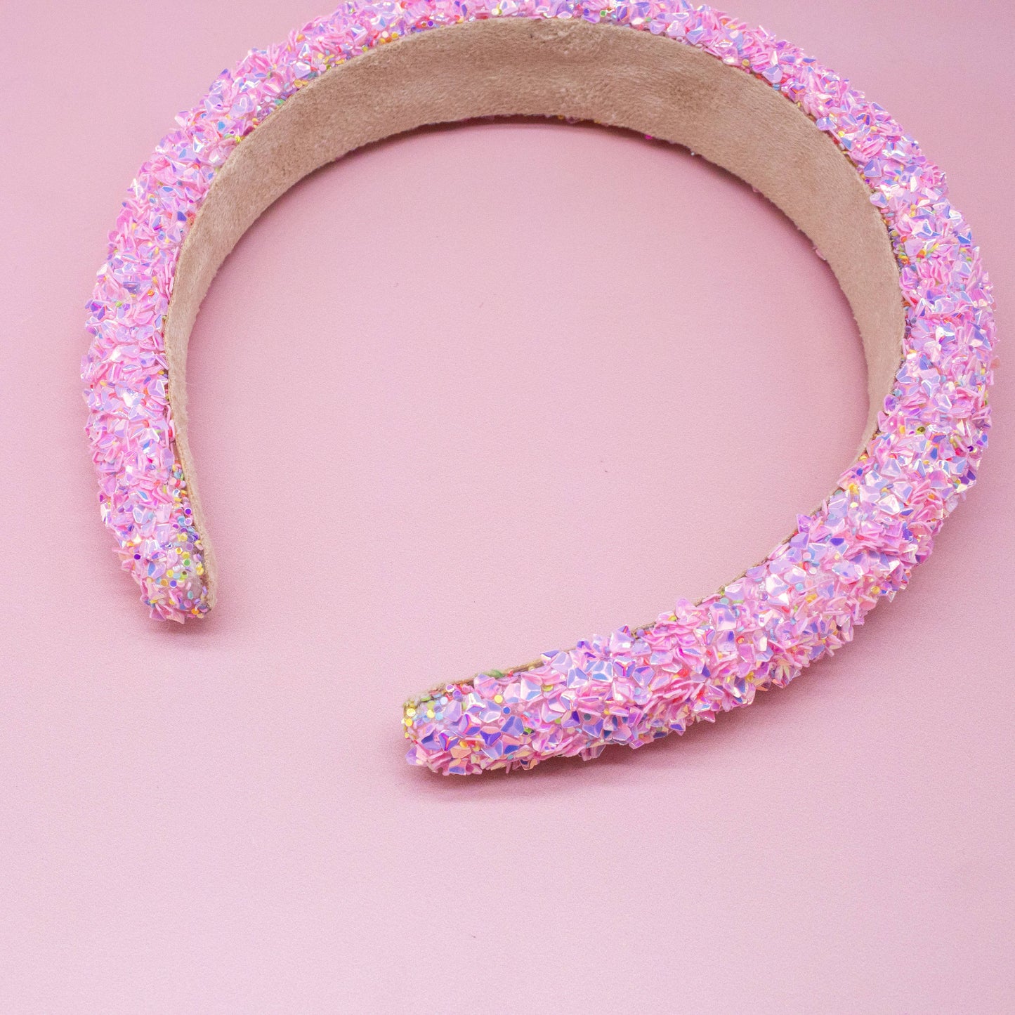 Pink Chunky Sequin Headband