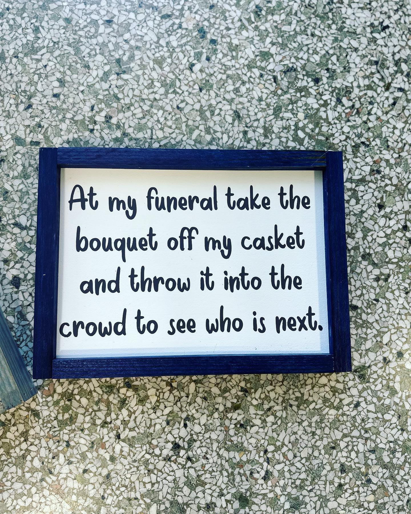 Funny Funeral Sign