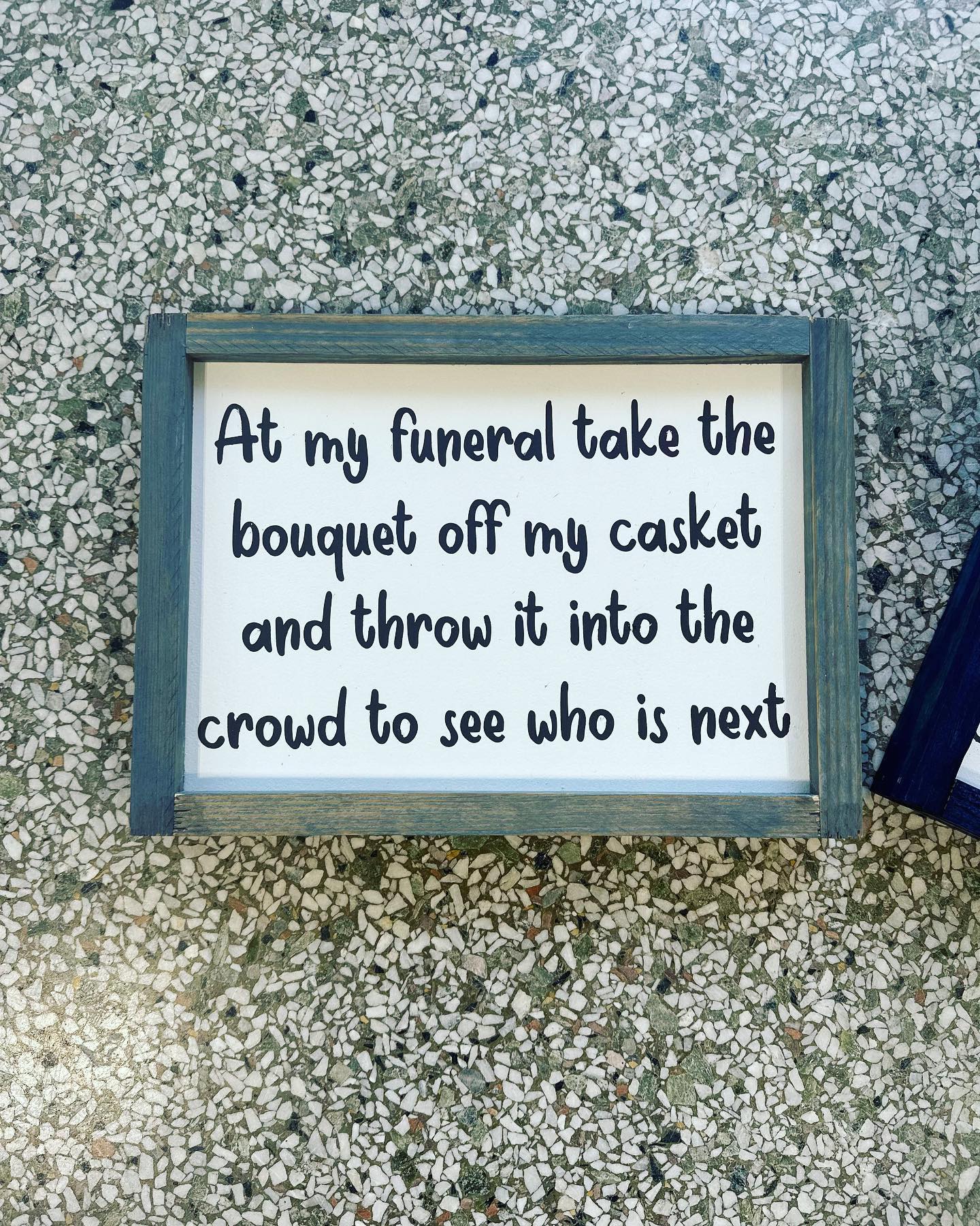 Funny Funeral Sign