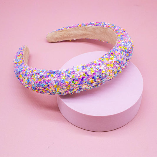Multi-Color Chunky Sequin Headband