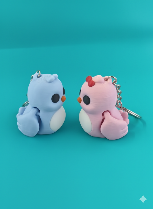 Flexi Lovebird Keychain – Choose Boy or Girl