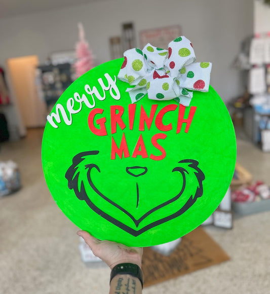 Green Man Front Door Circle