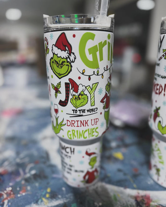 40oz Green Man Tumbler With Handle