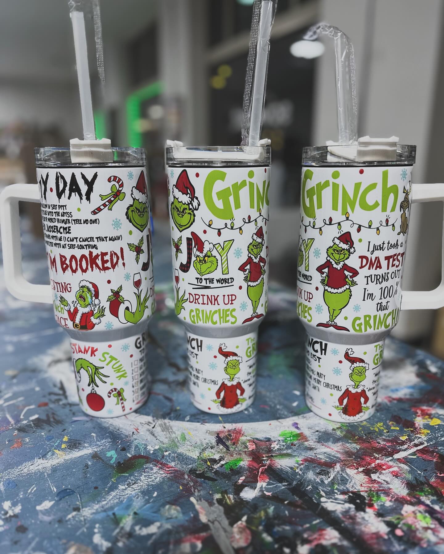 40oz Green Man Tumbler With Handle