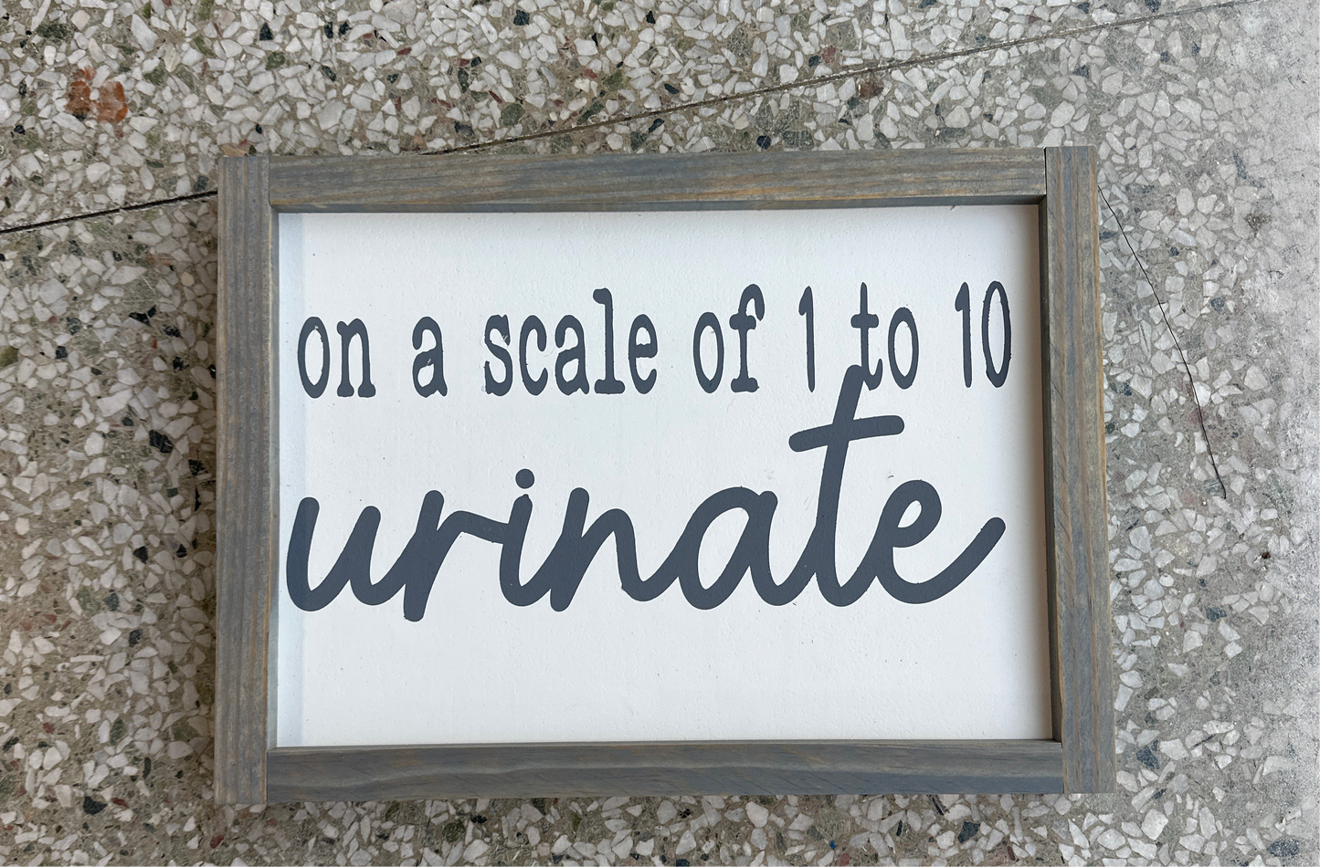Urinate Bathroom Sign