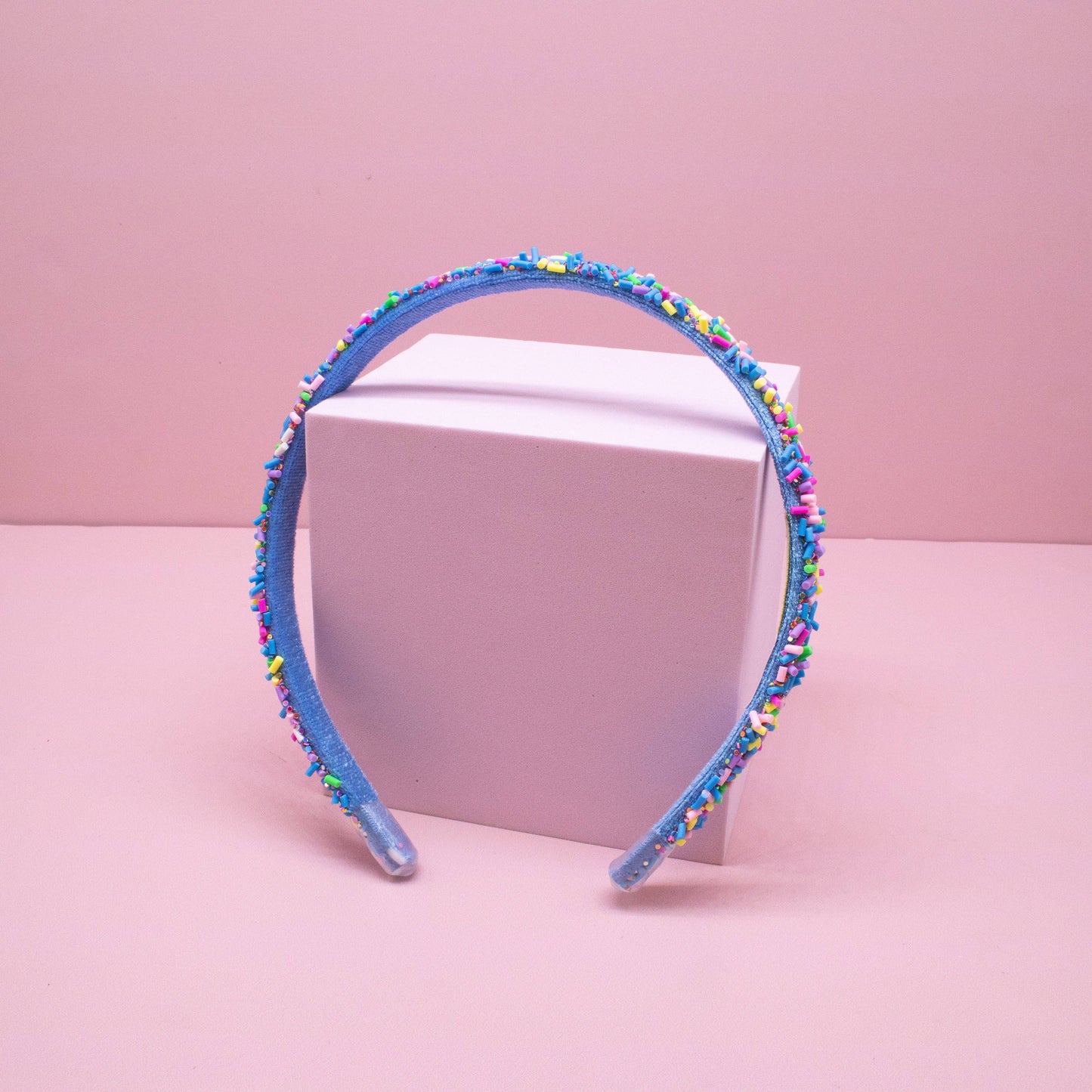 Blue Thin Sprinkle Headband