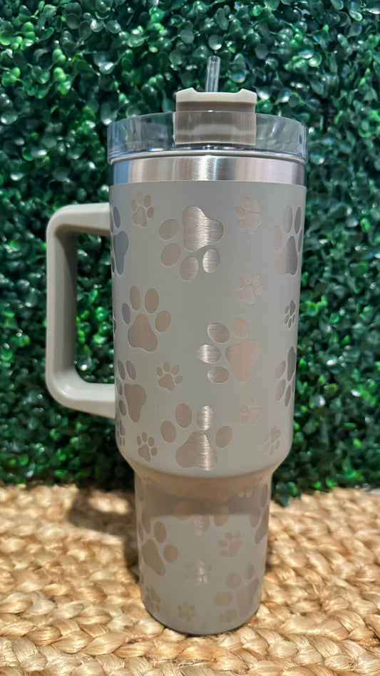 Grey Paw 40oz Tumbler