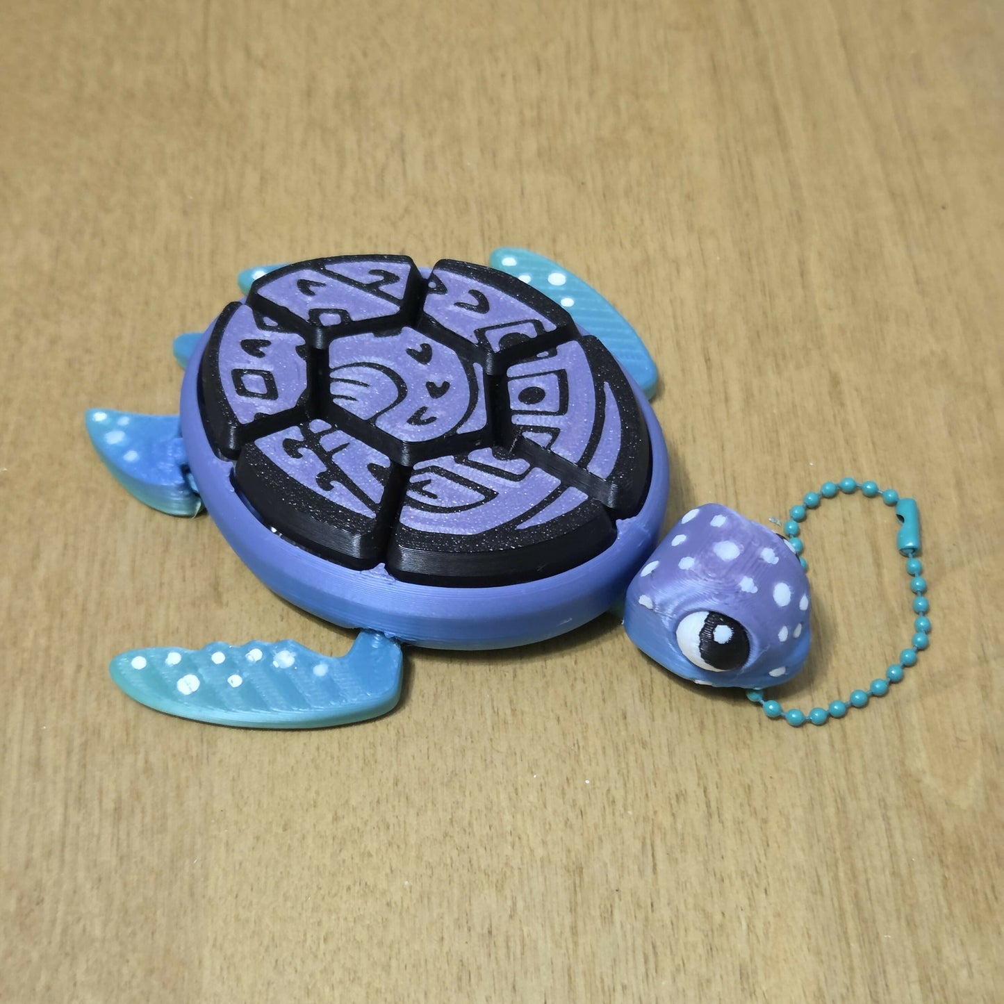 Copy of Turtle Clicker – 3D Printed Turtle with Islander (Rainbow, 7 Clickers)
