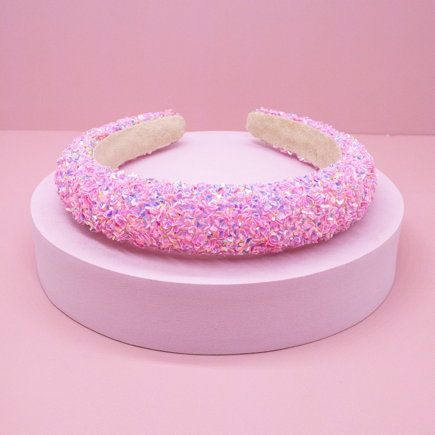 Pink Chunky Sequin Headband