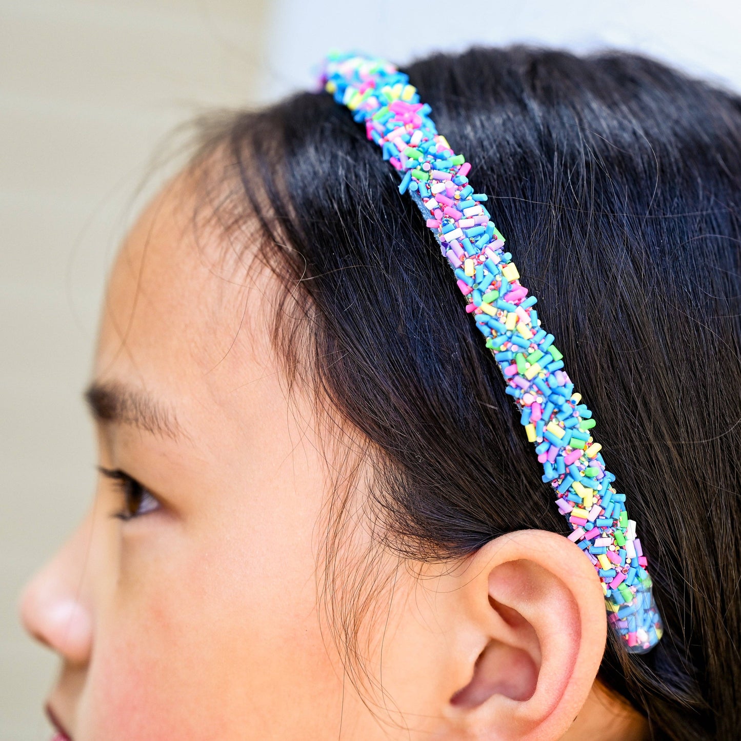 Blue Thin Sprinkle Headband