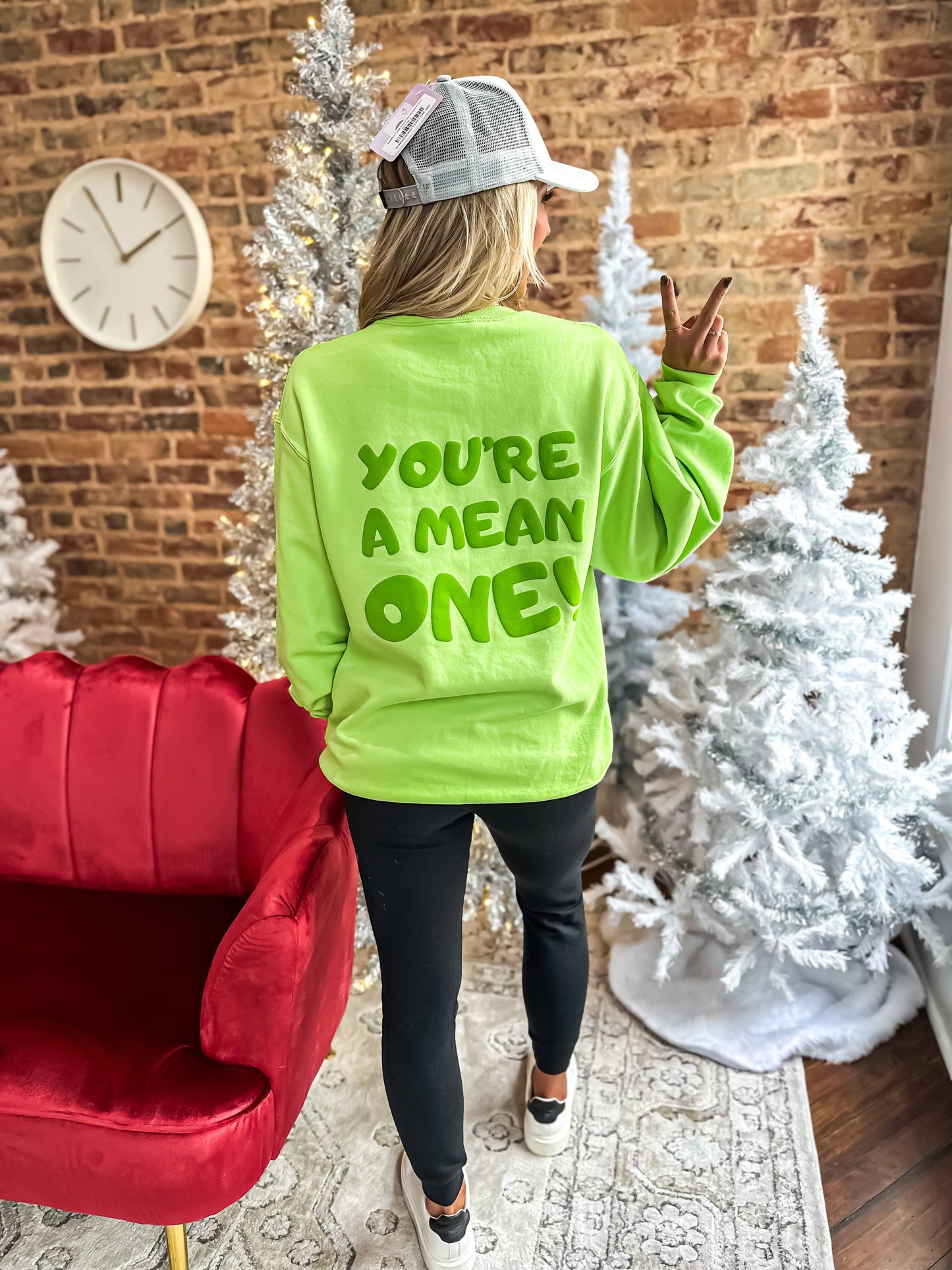 Green You’re a Mean One Crewneck