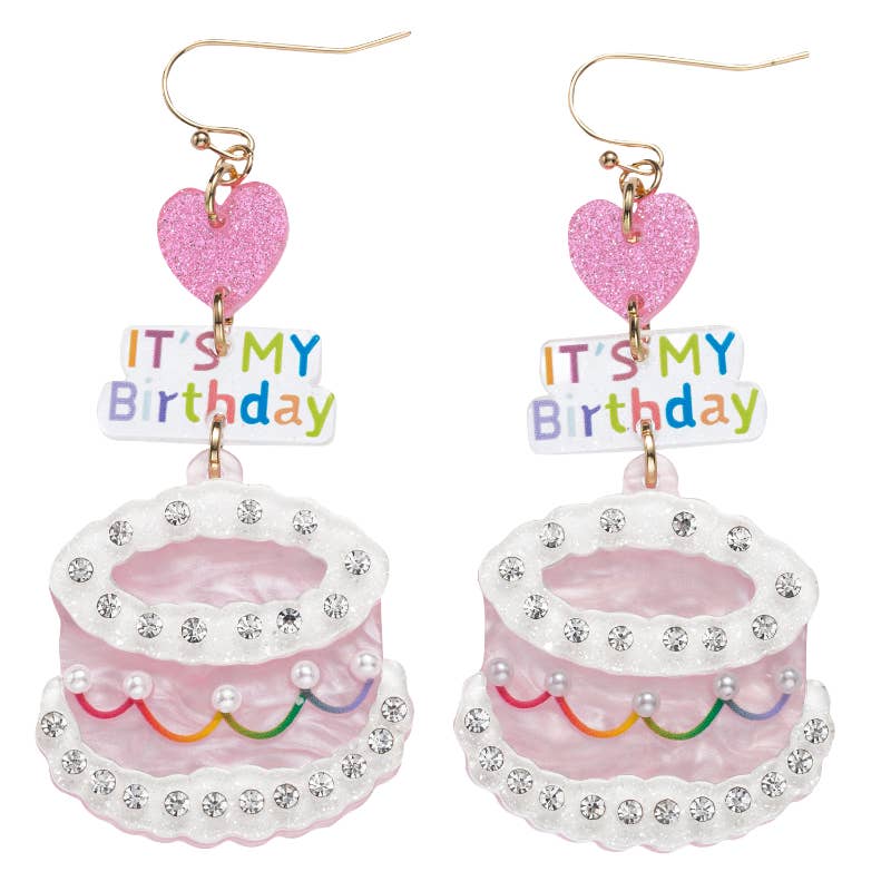 It's My Birthday cake Earrings