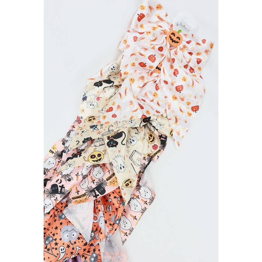 Halloween Satin Hair Bow