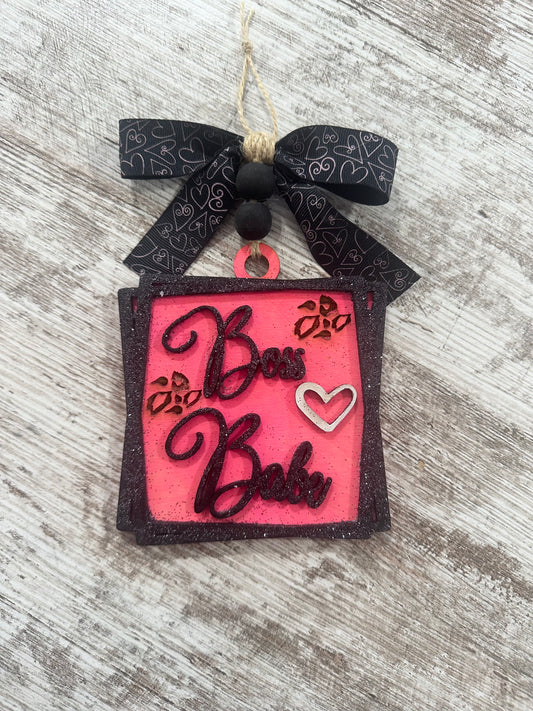 Boss Babe ornaments