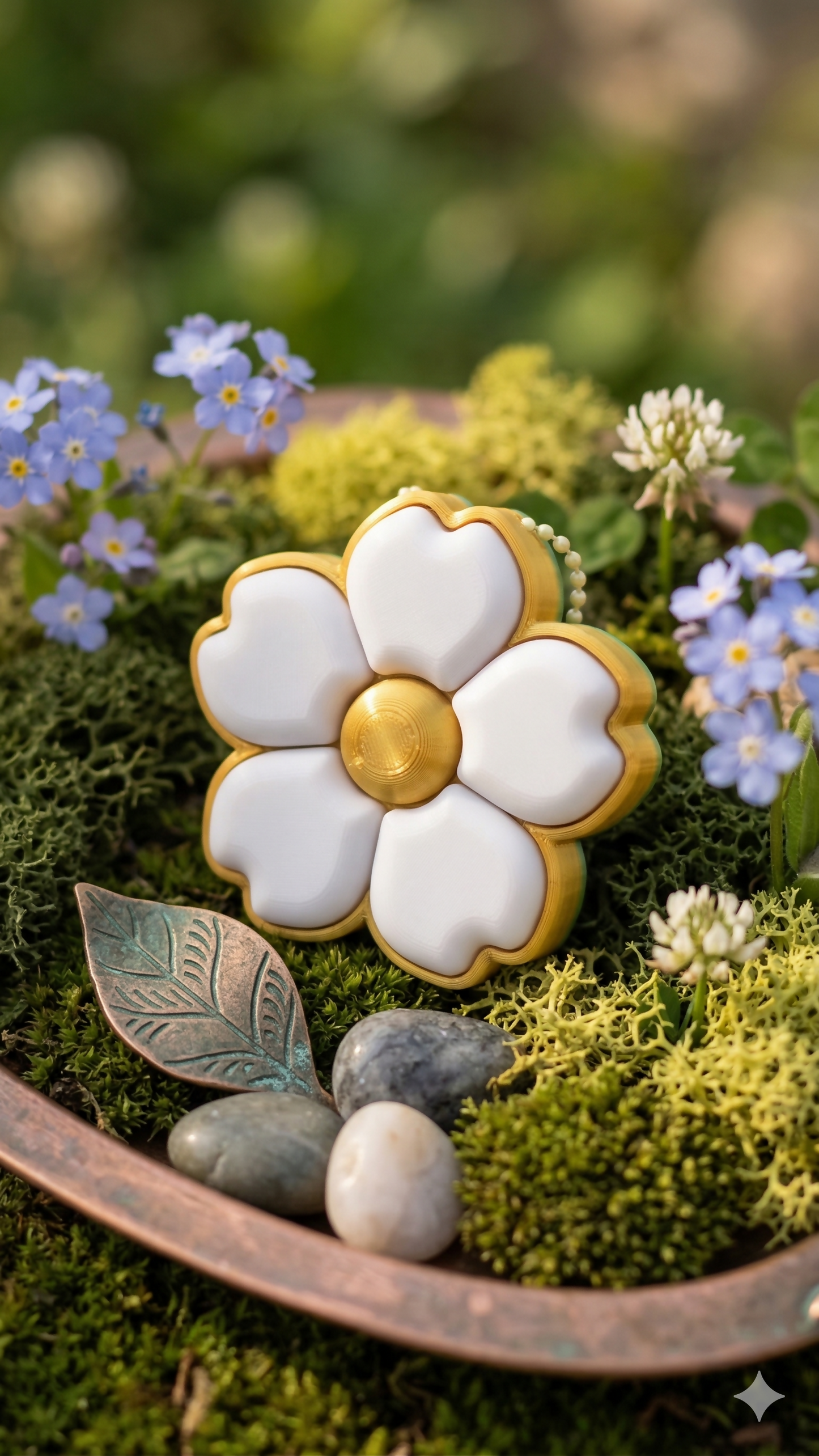 Flower Power Clicker Keychain β 5-in-1 Mechanical Switch Fidget