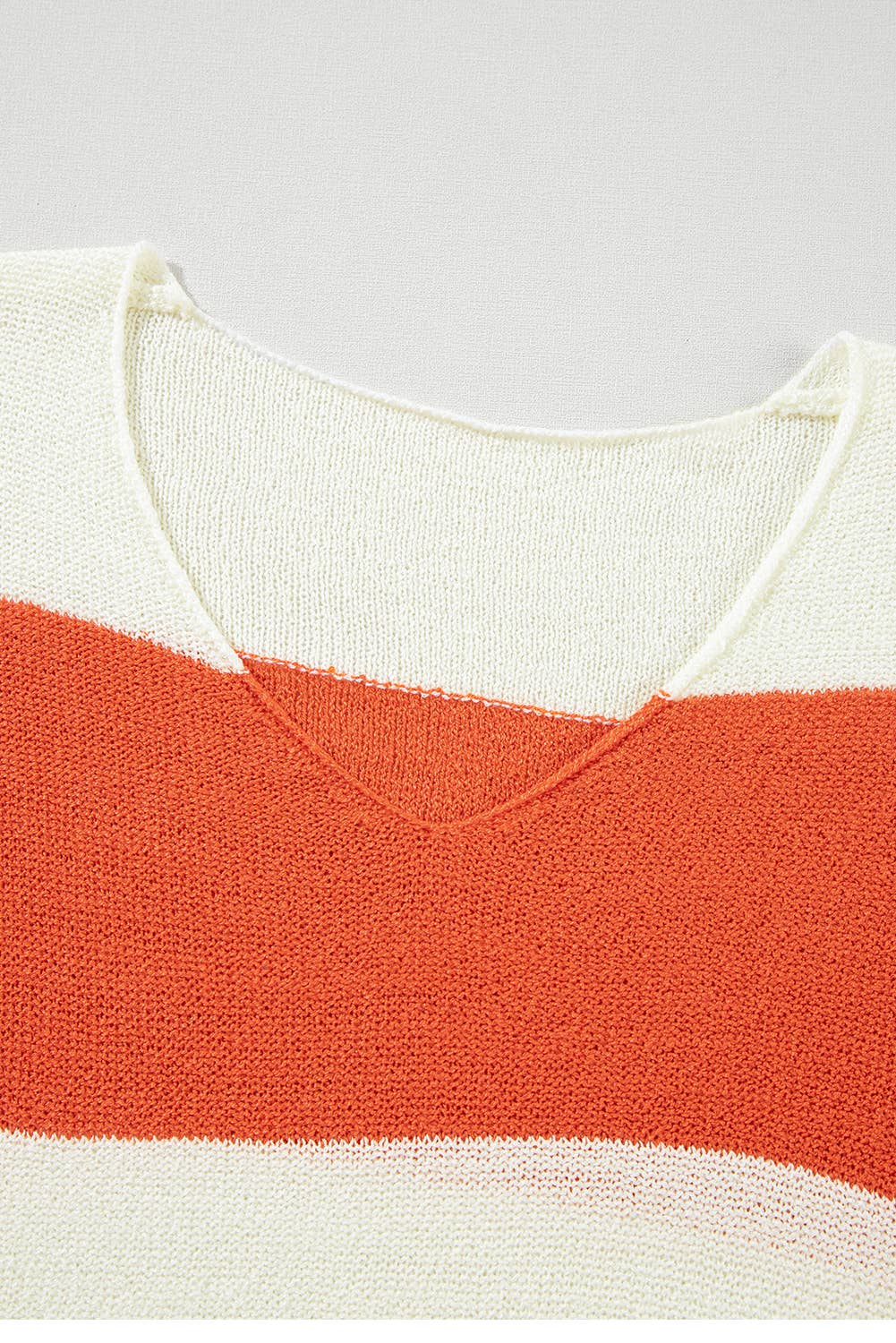 Stripe orange and white Sweater