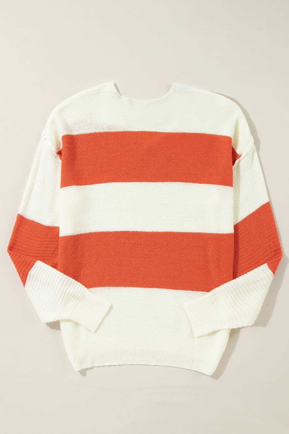 Stripe orange and white Sweater