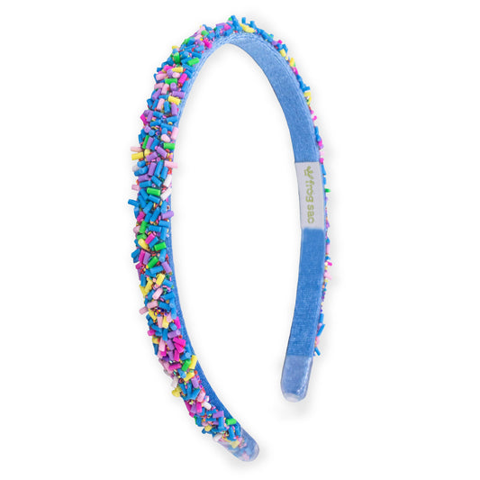 Blue Thin Sprinkle Headband