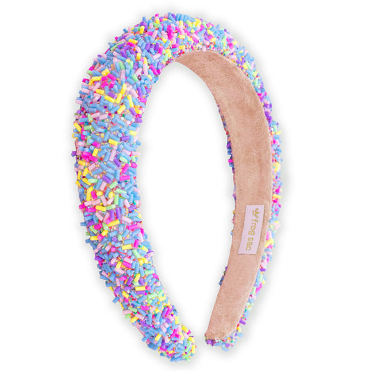 Blue Padded Sprinkles Headband