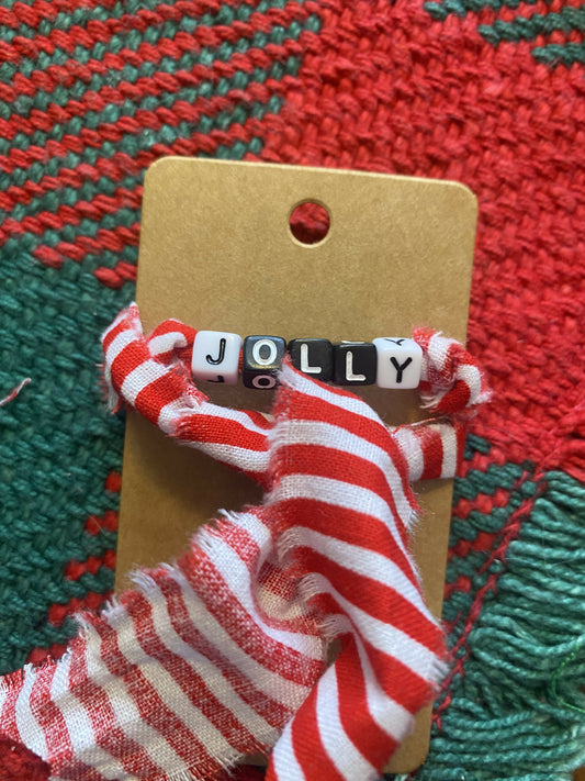 Jolly with Red and White Fabric