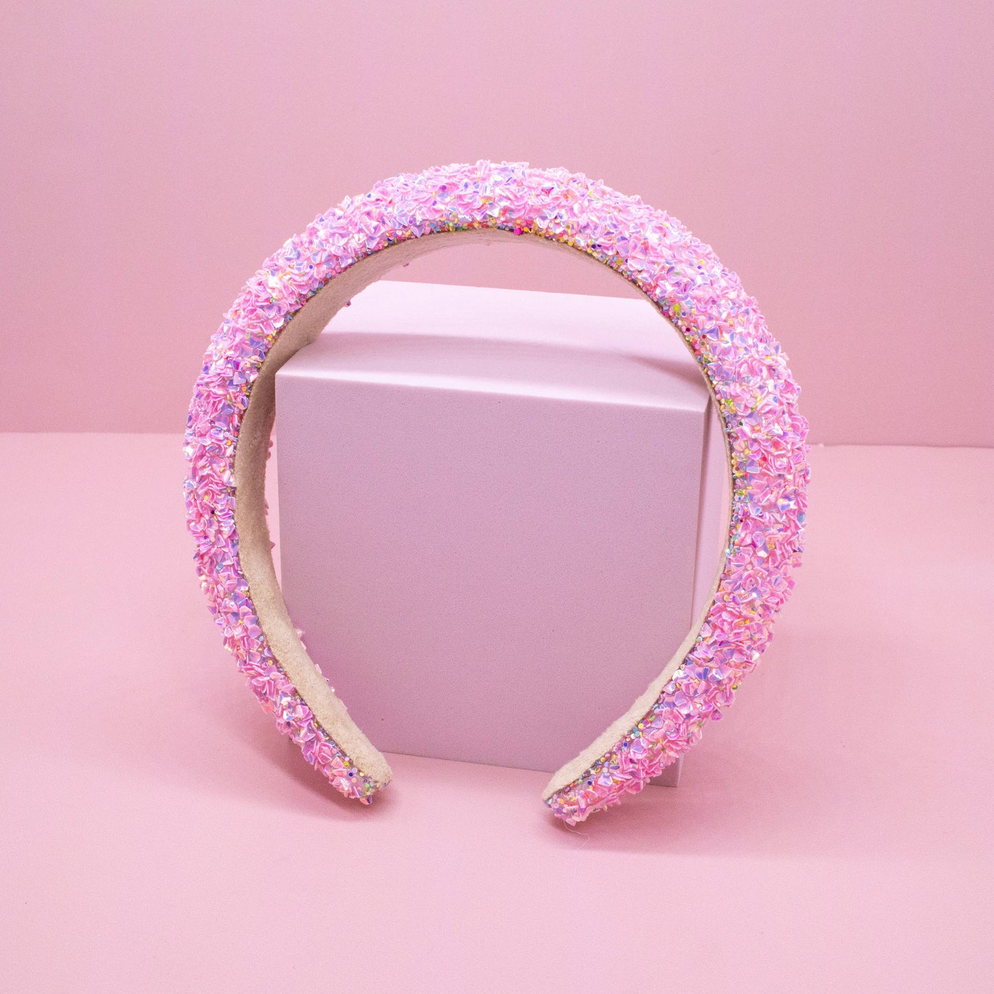 Pink Chunky Sequin Headband