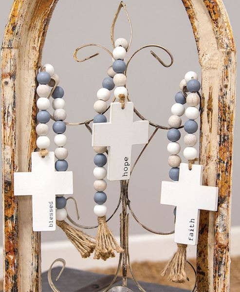 Beaded Cross Hanger