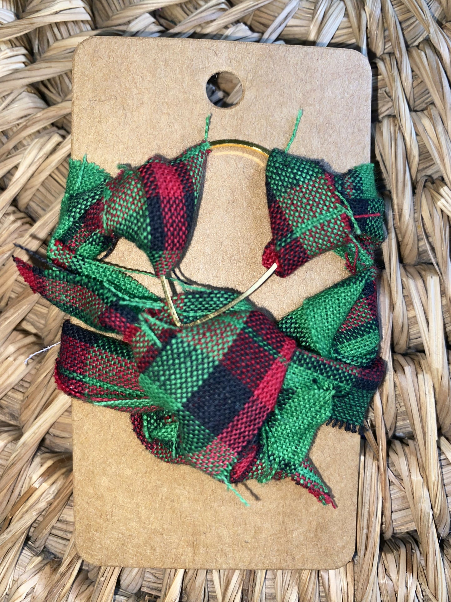 Gold Teardrop Plaid Bracelet
