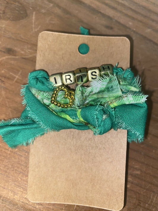 Multi-wrap Irish with open heart charm