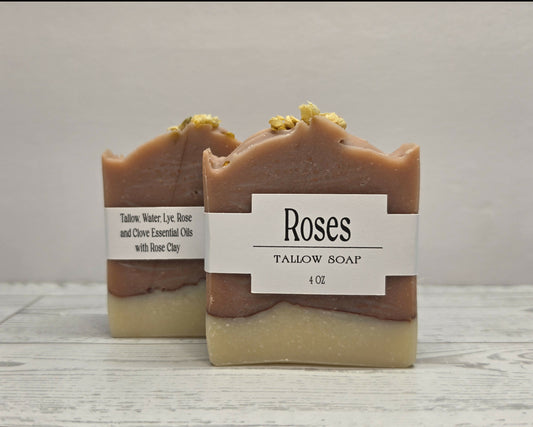Tallow Soap- Roses