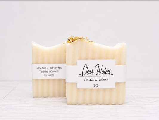 Tallow Soap- Clear Waters