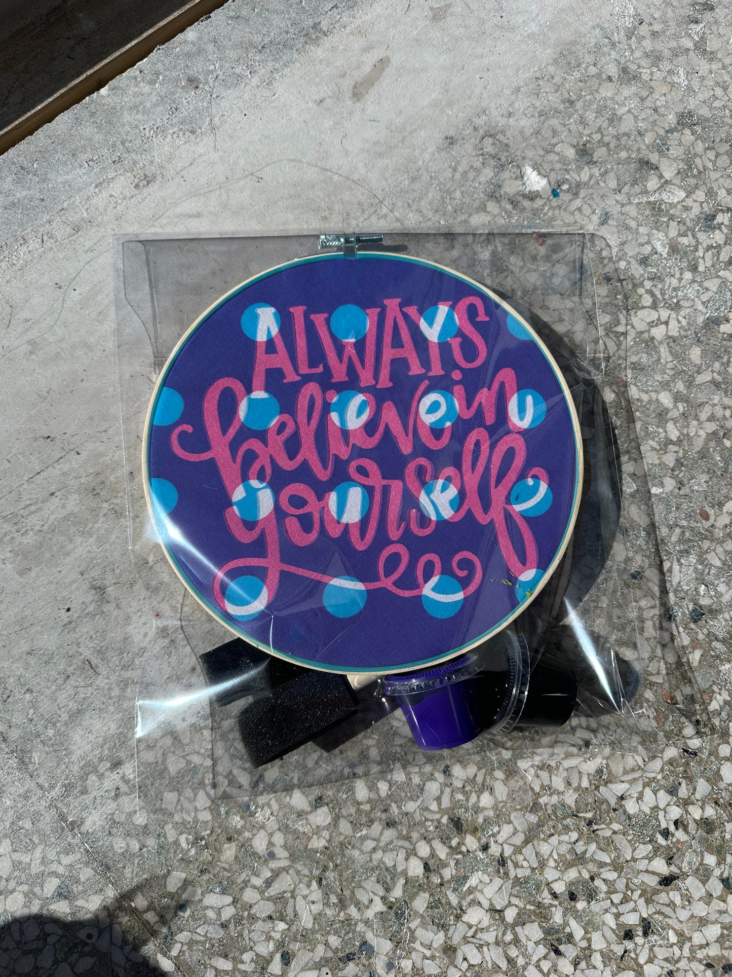 Hoop Paint Kit  believe in yourself