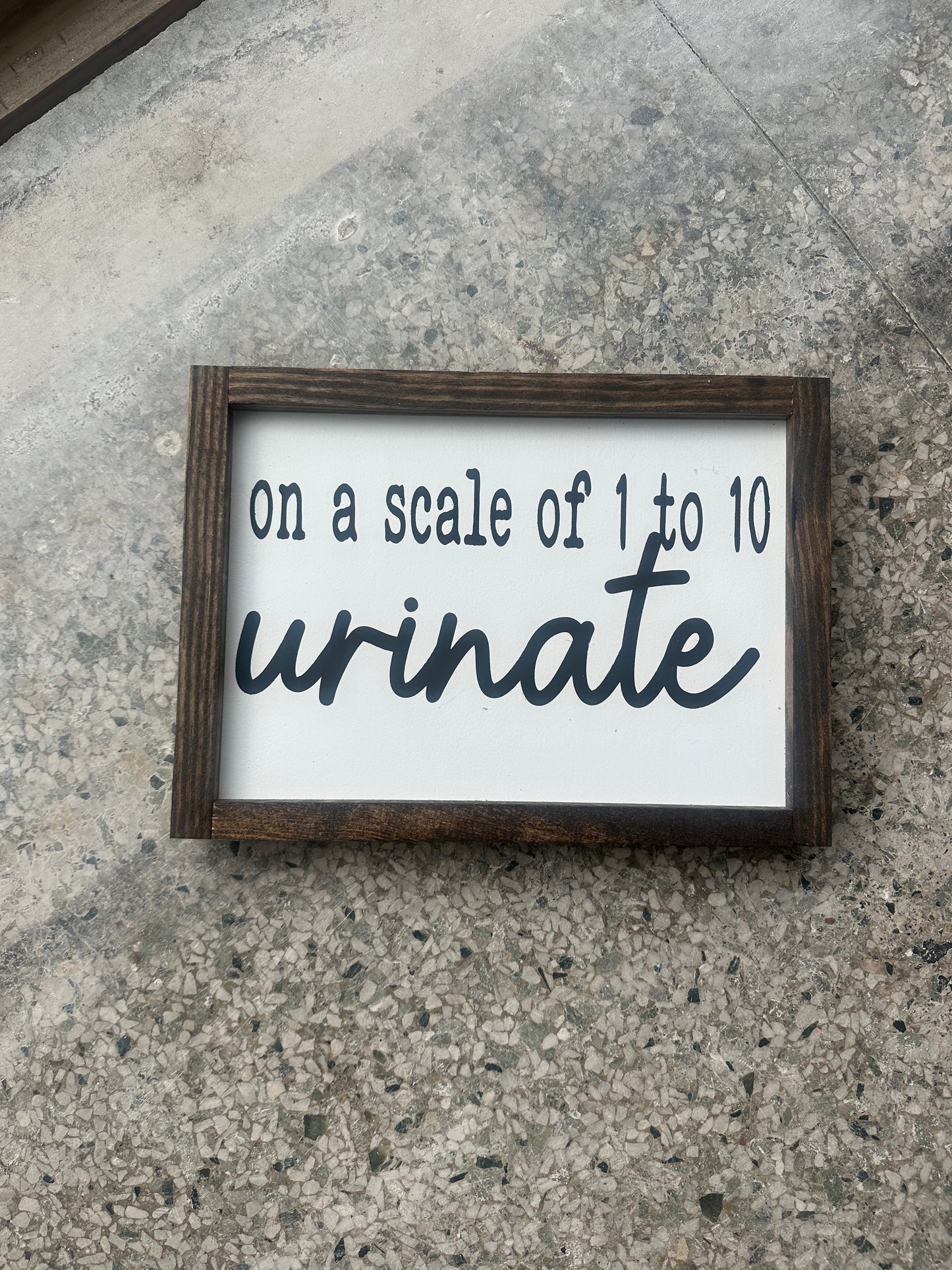 Urinate Bathroom Sign